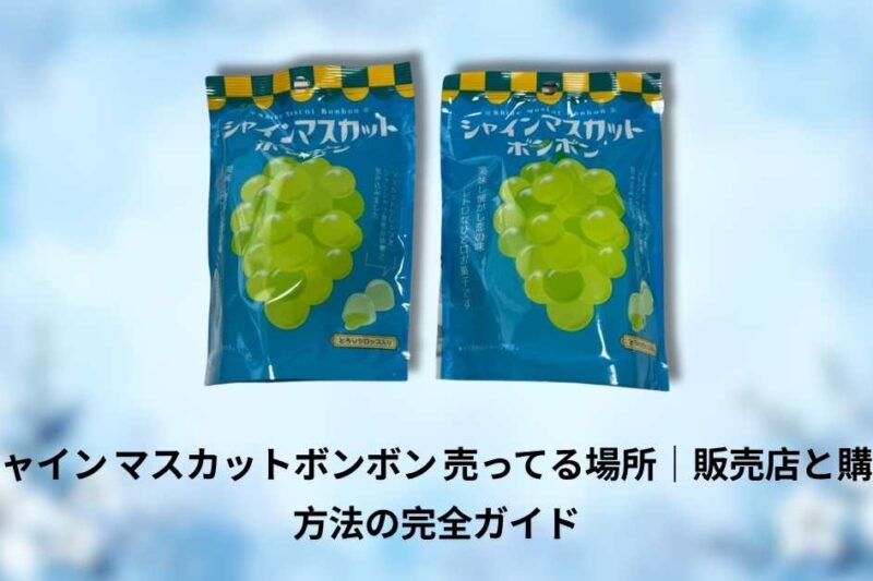 シャイン マスカットボンボン 売ってる場所｜販売店と購入方法の完全ガイド