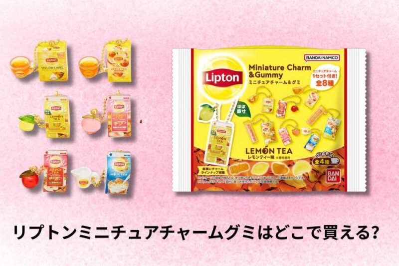 [11月更新] リプトン ミニチュアチャームグミはどこで買えますか？販売店舗と購入方法ガイド