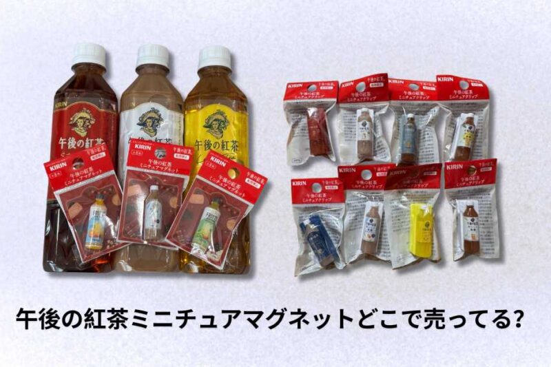 午後の紅茶ミニチュアマグネットどこで売ってる？購入場所とおすすめ販売店舗ガイド